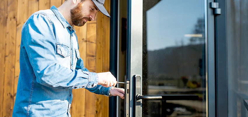 Frameless Glass Storefront Door Locks Replacement in Redlands, CA